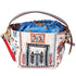 Christian Louboutin Greekaba Embroidered Canvas Crossbody Bag Multicolor